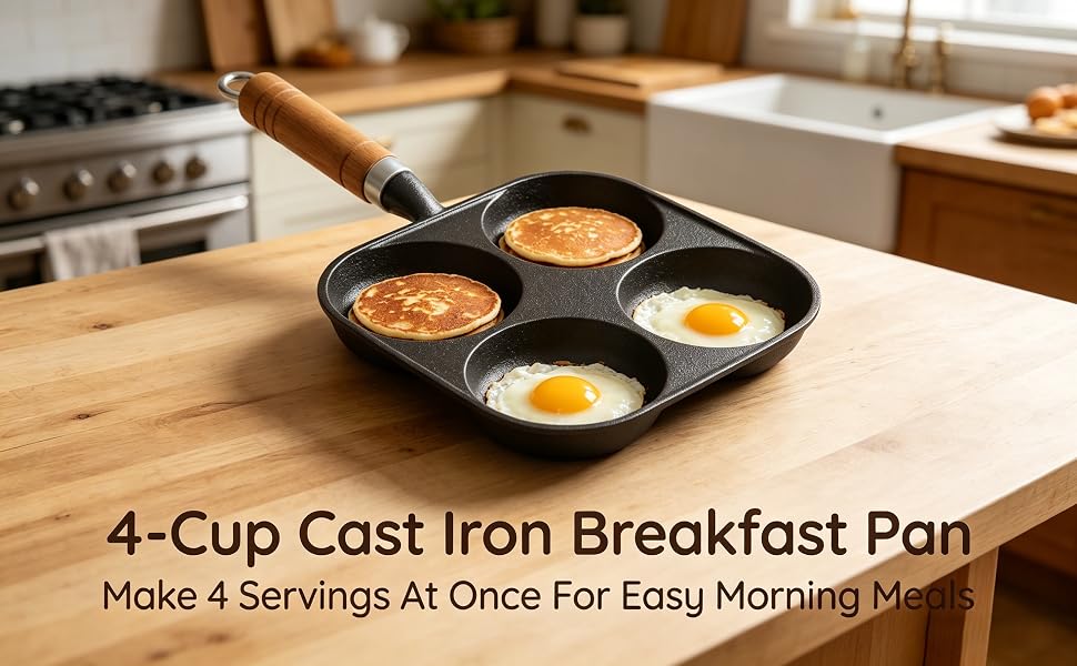 egg frying pan 4 hole