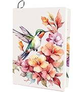 CRASPIRE Flower Stretchable Book Cover Humming Bird Washable Reusable Large Nylon Polyester Book ...