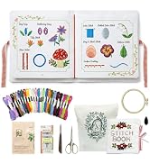 Lemosyu Embroidery Stitch Book Kit for Beginners, Structured Learning with 57 Essential Stitches ...