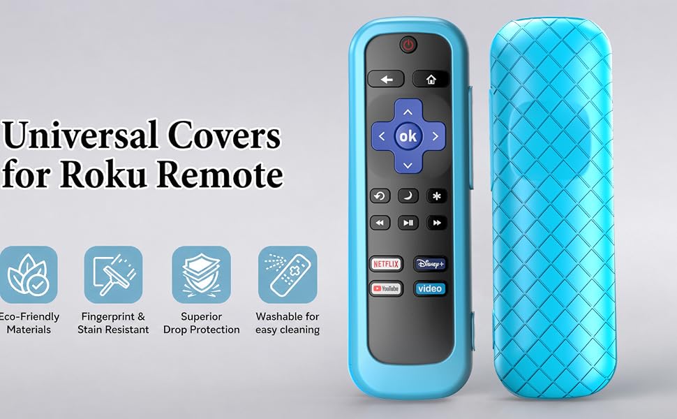 roku remote cover case glow in the dark tv tcl tlc roko rem0te ruko roco rolu rukuo ruku hisense