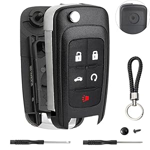 5 Button Key Fob Shell Replacement for Chevy