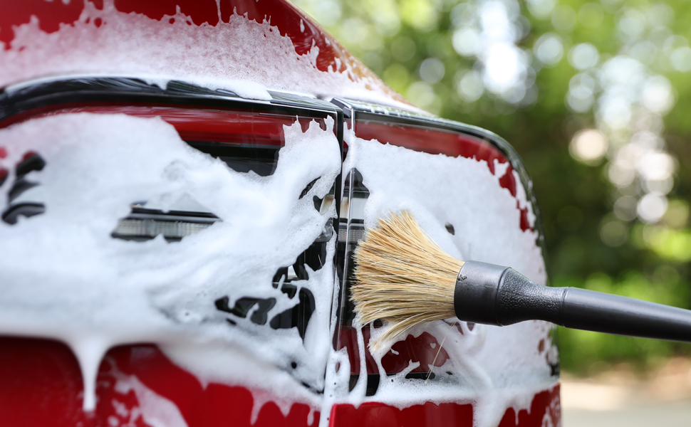 car auto automotive boars hair detailing brush