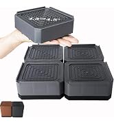 Lsteekoop Wide Base Bed Risers, Stackable Furniture Lifts 2, 3.6, 5 Inch Heavy Duty Couch Risers ...