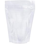 PABCK 100 Pack (Inside Size 3.15x2.87 inch) Clear Resealable Stand Up Bags Heat Seal Zipper Lock ...
