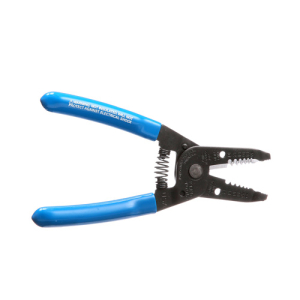 Strips and cuts 10 - 20 AWG solid and 12 - 22 AWG stranded wire