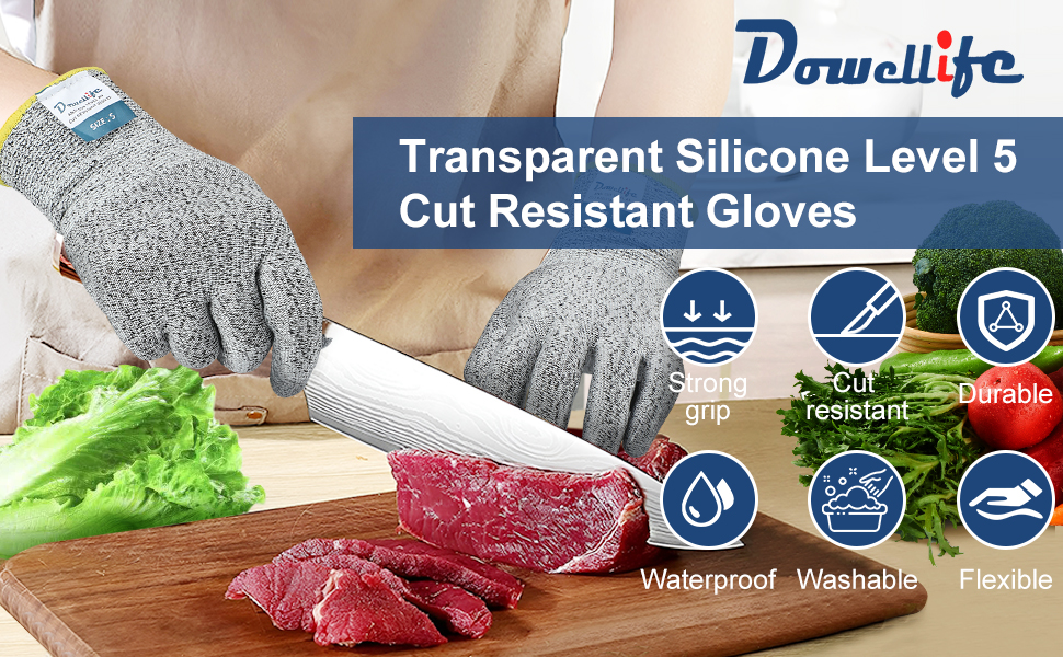 level 5 cut resistant gloves food grade kitchen safety cut proof chef knife fishing waterproof