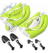 2 Pcs Shoe Washing Machine Bags with 4 Adjustable Shoe Trees, XXL Laundry Bags for Washer and Dry...