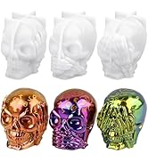 Actvty Halloween Skull Resin Molds, 3 Pcs Expression Skull Silicone Molds for Resin Casting, 3D S...