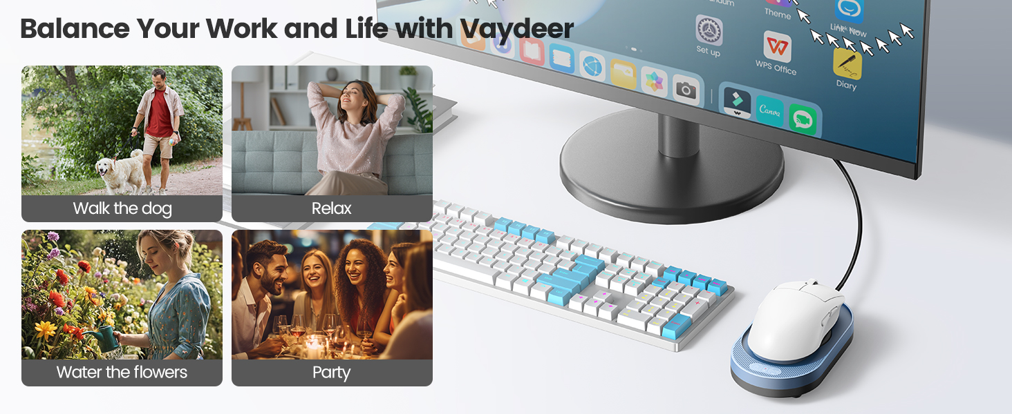 Mouse Mpver Jiggler Device with with APP Remote Control and Timer Function