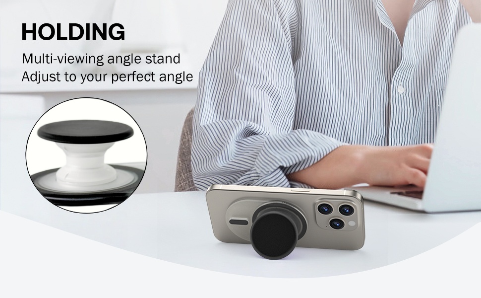 magnetic phone grip for magsafe phone grip holder stand