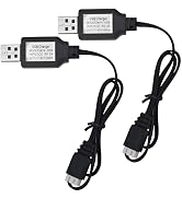 2PCS USB Charger Cable with XH-3P Connector for SCX24 RC Car, Holyton Remote Control Car, 2S 7.4V...
