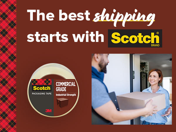 Scotch® Commercial Grade Shipping Packaging Tape