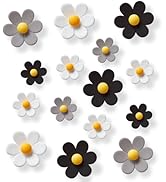 16 pcs - Cute Flower Magnet, Gothic Magnet for Fridge and Locker, Whiteboard, and Decoration (16 ...