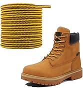 NDTEZUGT Boot Laces for Timberland Hiking Boots, Long Round Work Laces Heavy Duty Shoelaces Repla...