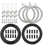 mankk Universal Bicycle Brake Cable and Shift Cable,Bicycle Shift Derailleur Cable & Brake Cable ...