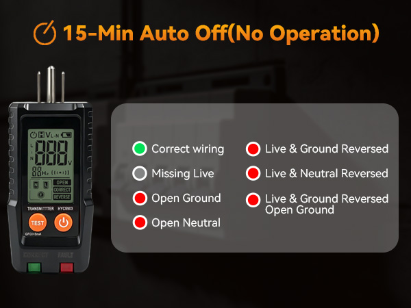 GFCI Outlet Tester with Circuit Breaker Finder