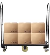 60.5 * 15.7 * 52.2in H U-Boat Cart, 2000LBS Capacity U-Boat Platform Truck Dolly, U-Boat Truck St...