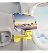 Universal Airplane Phone Stand Holder, Klearlook Travel Essentials Phone Mount for Desk with 360 ...