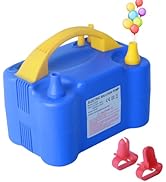 Electric Balloon Pump, Portable Electric Balloon Blower 110V 600W Dual Nozzle Balloon Air Pump Ba...