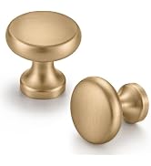 FAPUAL Champagne Bronze Cabinet Knobs, 10 Pack Solid 1.2 Inch Drawer Pulls | Zinc Alloy,Screws In...