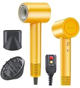 Rizzdeek Dries Hair Quickly 500 Million Ion Hair Dryer, Low Noise 110,000 RPM Professional High S...