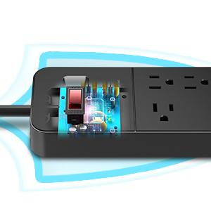 power strip with multi-protection