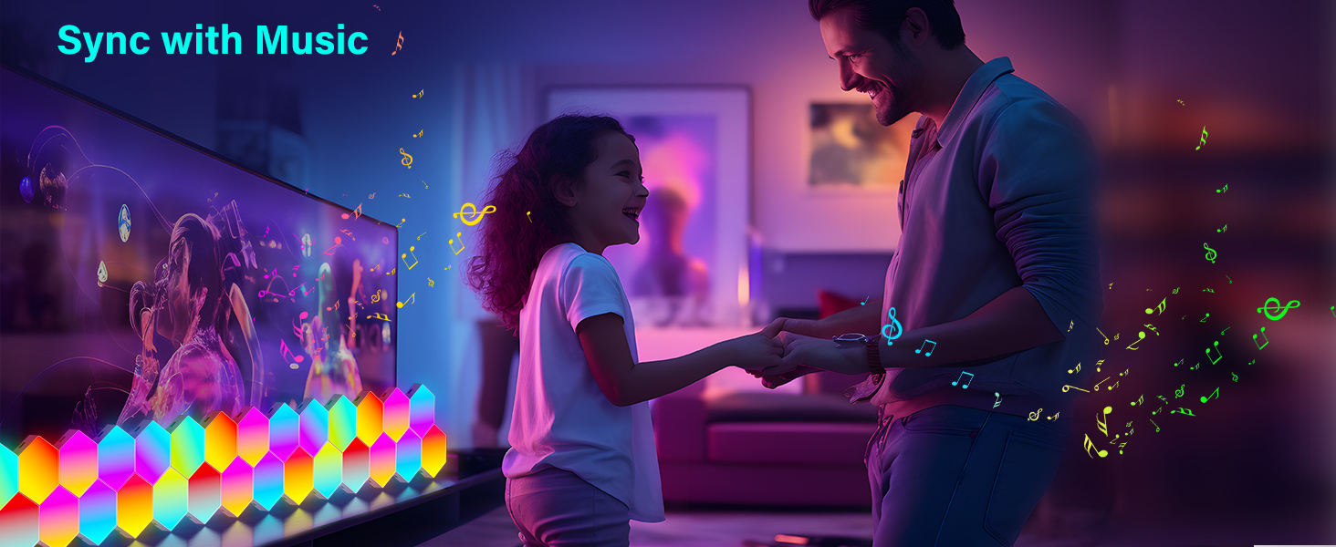 hexagon lights