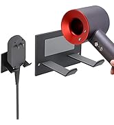 XIGOO Self Adhesive Hair Dryer Holder Wall Mounted - Adhesive Bathroom Hair Blow Dryer Rack Organ...