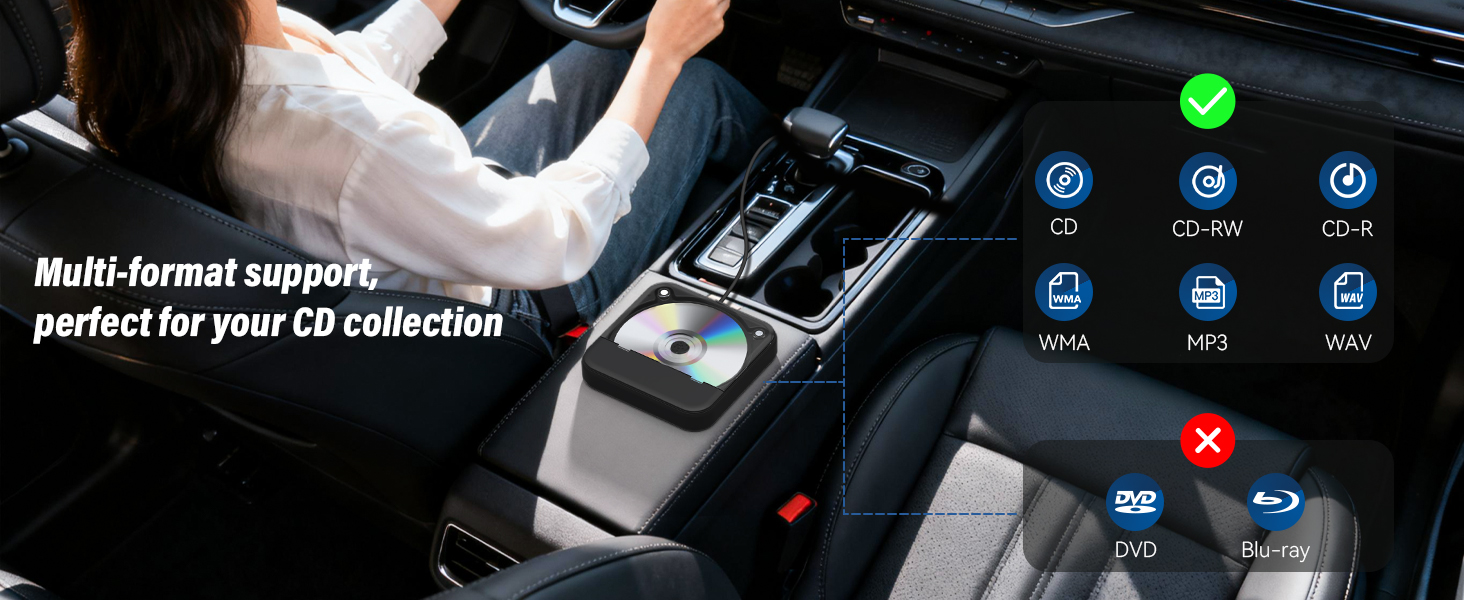 usb cd player for car