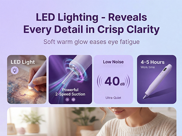 Electric Diamond Painting Pen with Light 3
