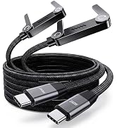 LOOHOI 240W Fast Charging USB-C to USB-C Cable with Built-in Phone Stand | 90° Fast Charging Invi...