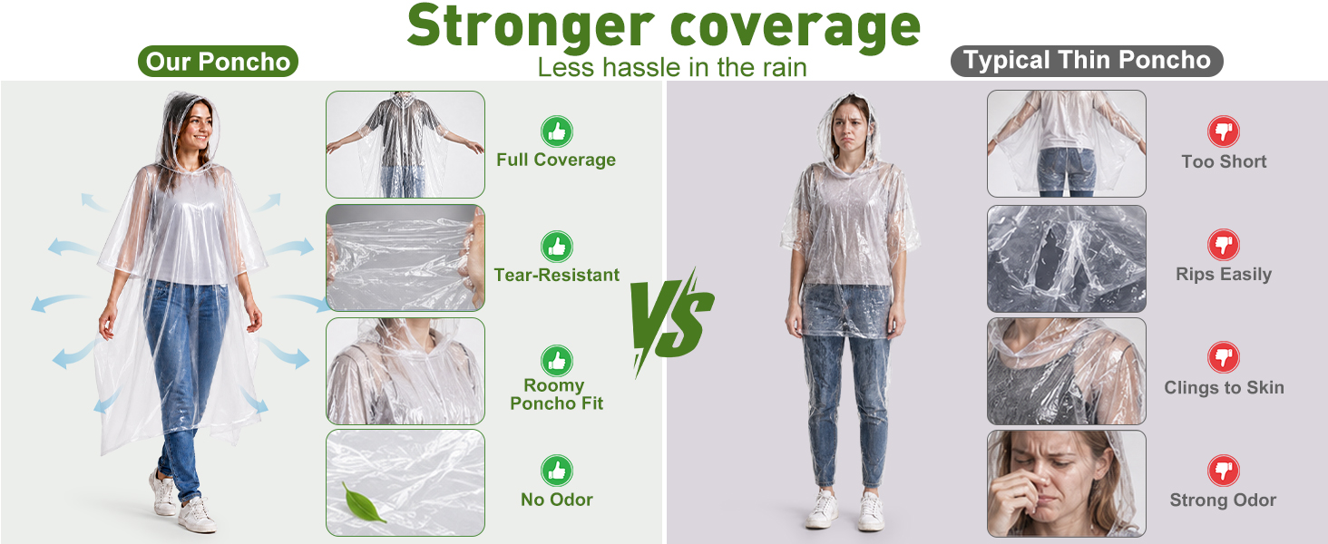 disposable ponchos