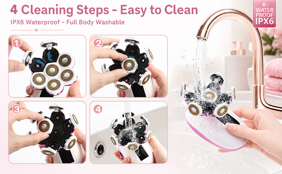Electric Razors for Women, 7D Electric Shaver for Women