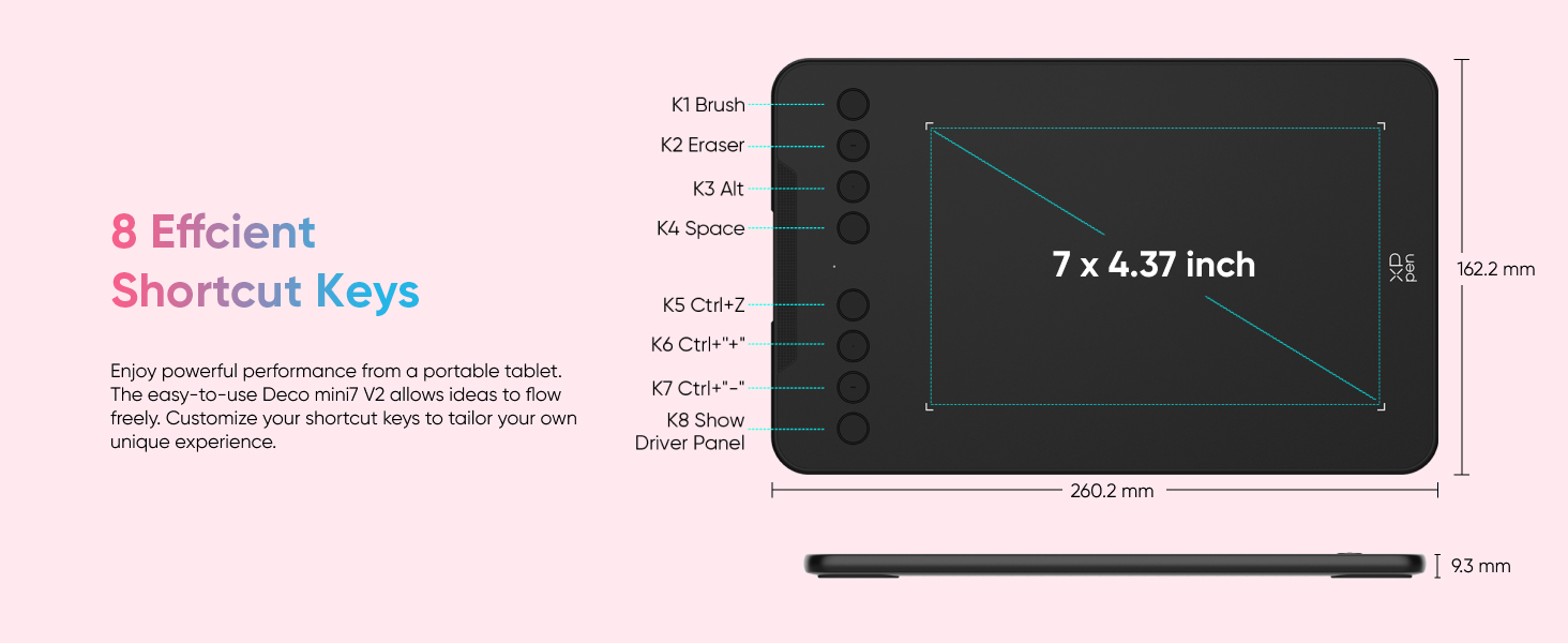 deco mini7 v2 drawing tablet