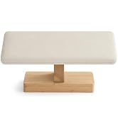 RQQM Wooden Watch and Bracelet Display Stand, T-Bar Jewelry Holder Organizer Rack with Wooden Bas...
