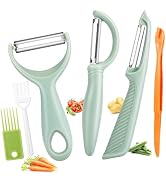 Senbowe Upgrade Potato Peeler for Kitchen, 6PCS Stainless Steel Vegetable Peeler, I and Y Veggie ...