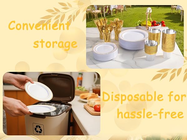 gold plates set
