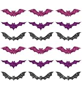 Alynta Halloween Bat Stickers - 600Pcs Holographic Waterproof Purple Bat Labels Stickers 1.5 Inch...