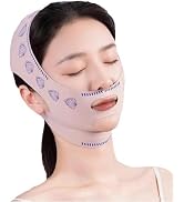 Zhuluck 1Pc Pink Reusable V Line Mask,Breathable, Soft and Comfortable Chin Strap for Women Skin ...