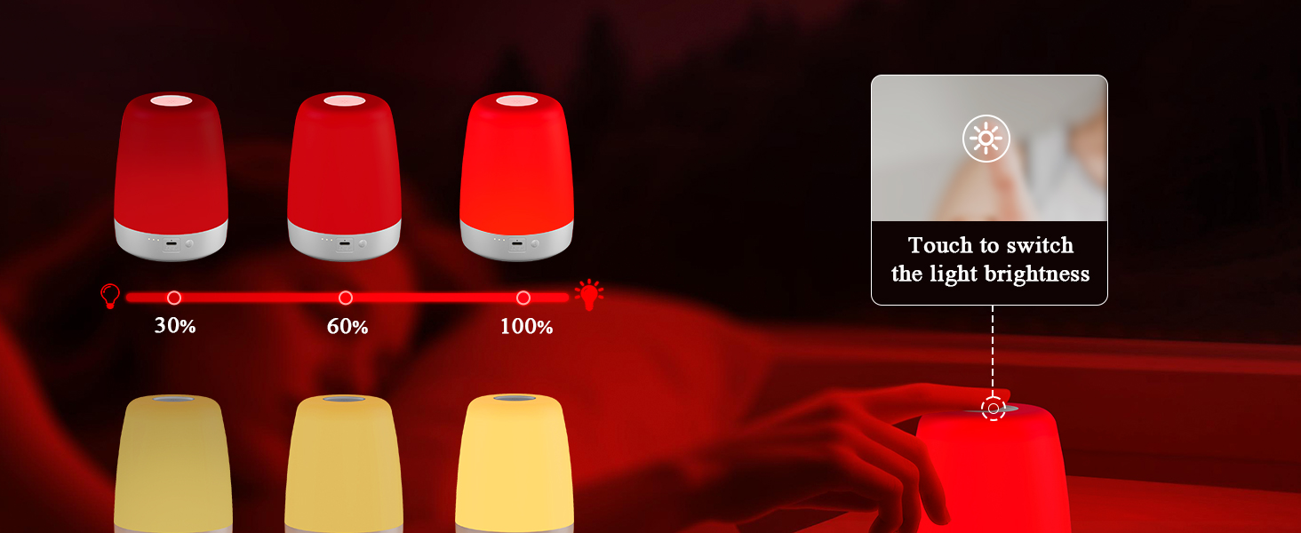 red light lamp for bedroom