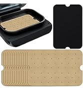 WMKGG Disposable Air Fryer Parchment Paper, 200 PCS Perforated Rectangular Air Fryer Liners for N...