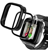 2 Pack Screen Protector Compatible with Cosmo Jr Track 5 Kids Smart Watch, Hard PC Bumper Cover B...