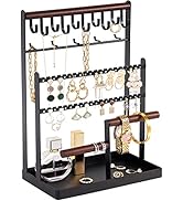 ProCase Jewelry Organizer Stand Necklace Organizer Earring Holder, 6 Tier Jewelry Stand Necklace ...