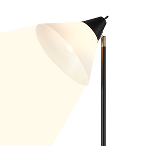 10-inch diameter eye protection white acrylic lampshade,Tail twist two-section switch