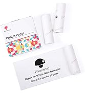 Phomemo Non-Adhesive 80mm Width Thermal Paper Printer Paper, Compatible With Phomemo M03/M03AS/M0...