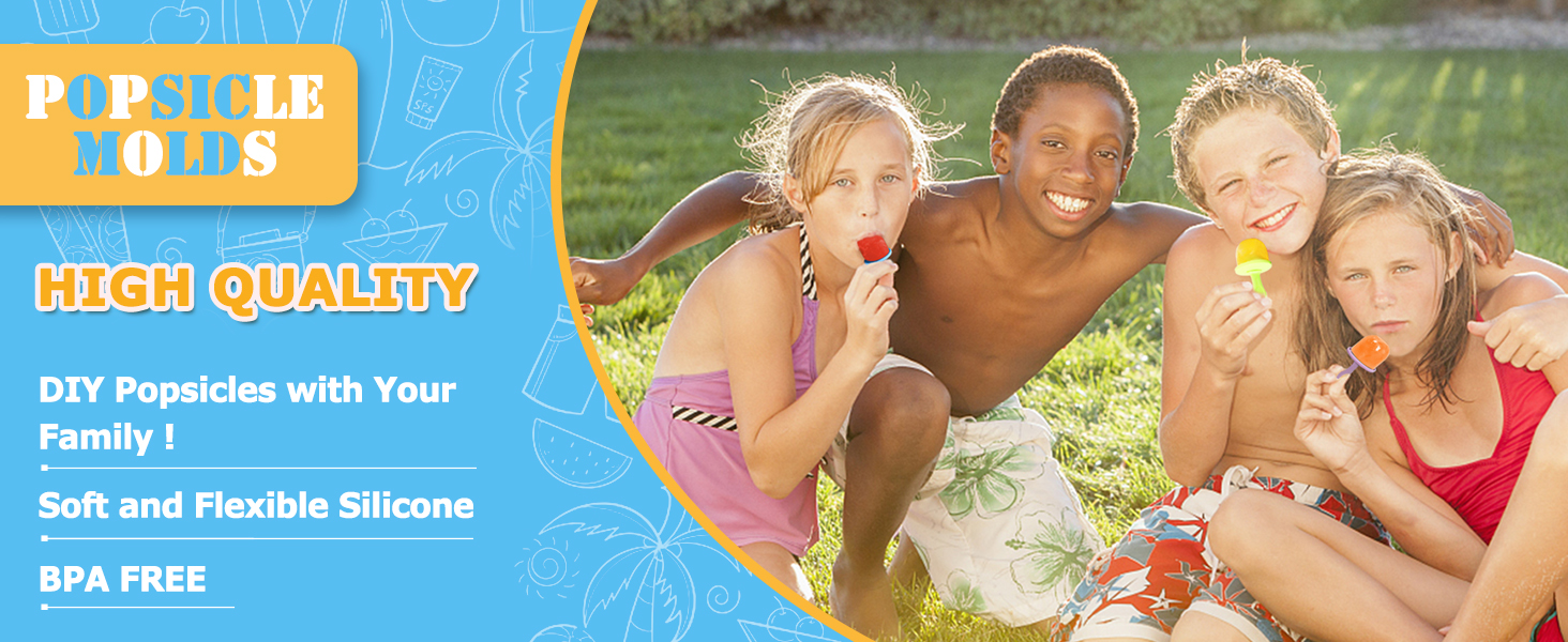 Press bottom to simply pull out perfectly formed Popsicles. Easy release without effort.