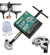 GRENPRO 11" Basin Wrench, Multifunctional Sink Wrench, Plumbing Tools for Plumber, Adjustable Tap...