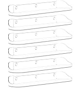 SpaceWhisper Floating Shelves for Wall, 6-Pack 15" Wall Shelves for Bathroom, Bedroom, Kitchen, L...