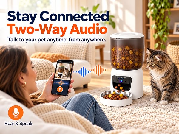 automatic cat feeder with camera