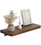 Danpoo Wood Floating Shelves for Wall, Wall Mounted Bathroom Shelves Over Toilet Small Rustic Wal...